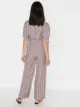 USISI SISTER belted checked jumpsuit