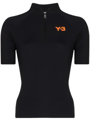 Y-3 بلوزة بطبعة شعار الماركة