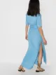 USISI SISTER belted linen-blend maxi dress