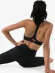 Y-3 zipped logo-print sports bra