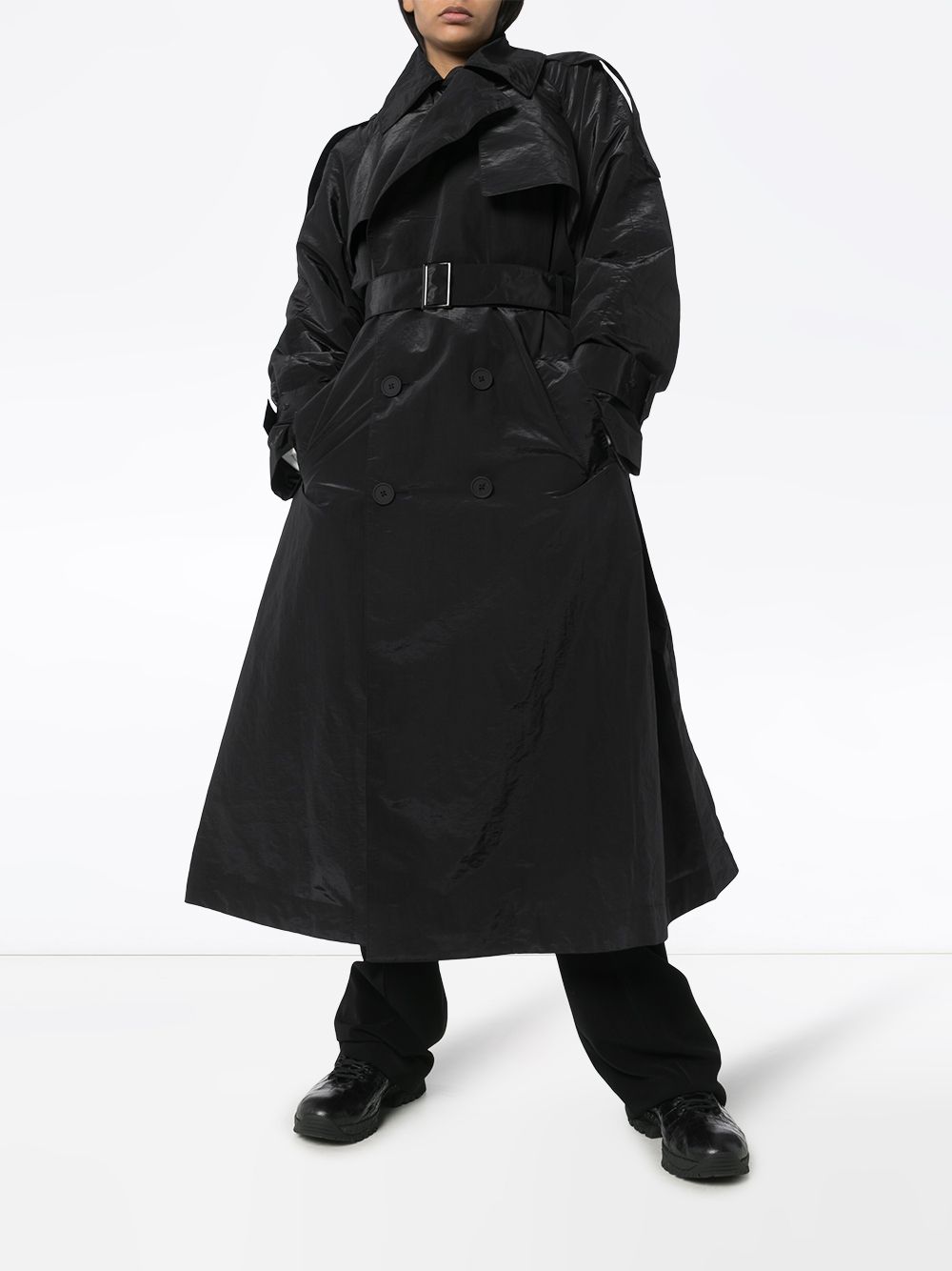 фото Y-3 crepe de chine trench coat