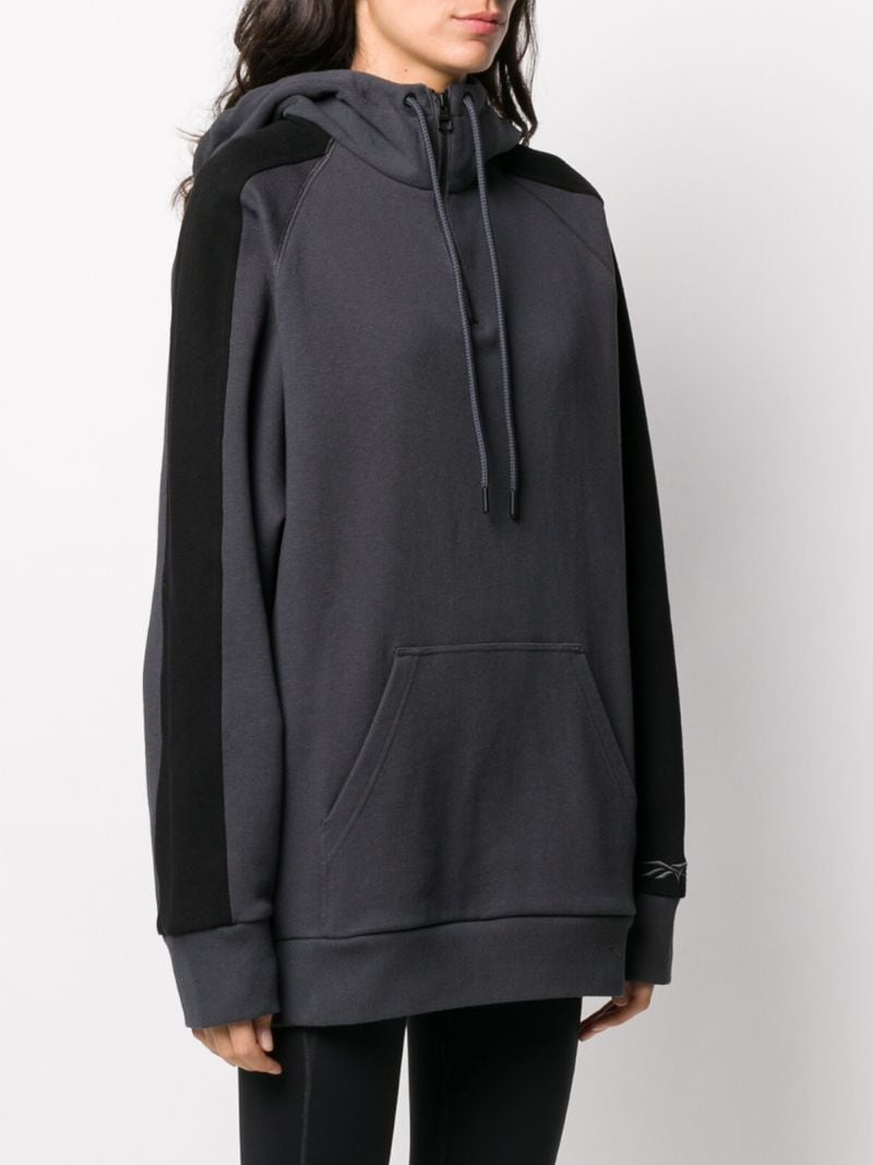 Shop Victoria Beckham X  Cotton Hoodie In Grey