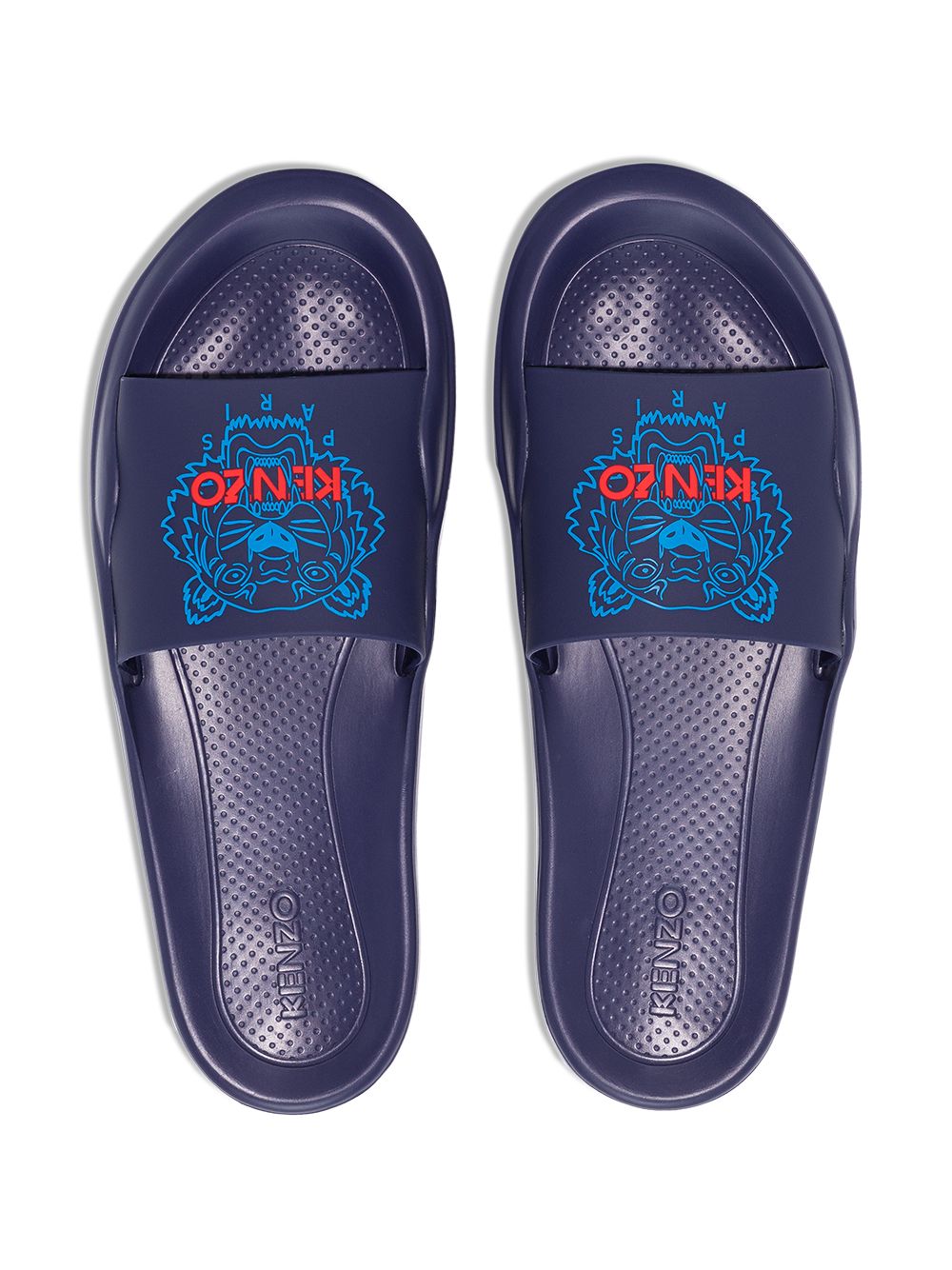 фото Kenzo blue tiger logo slides