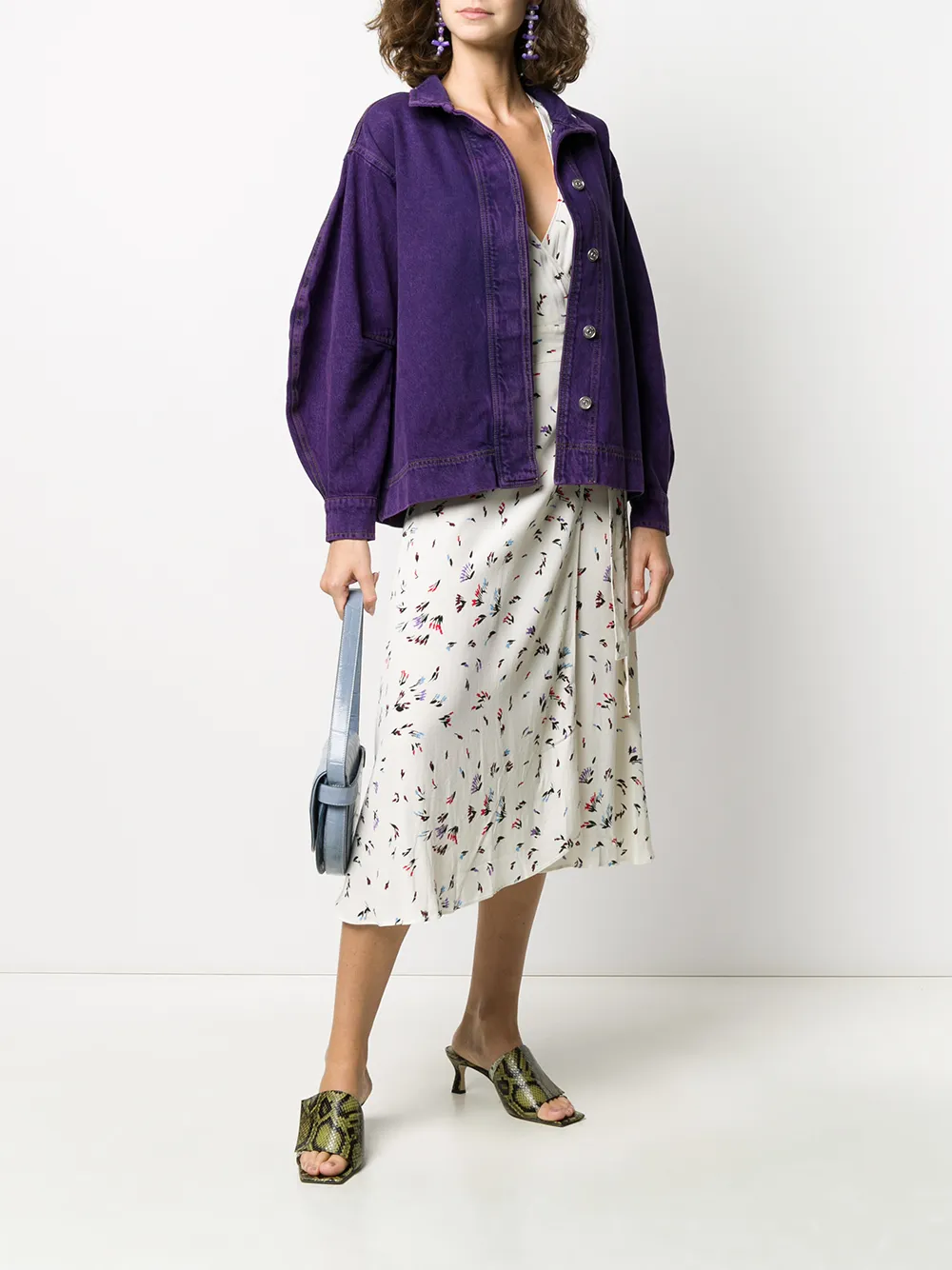 ganni purple jeans