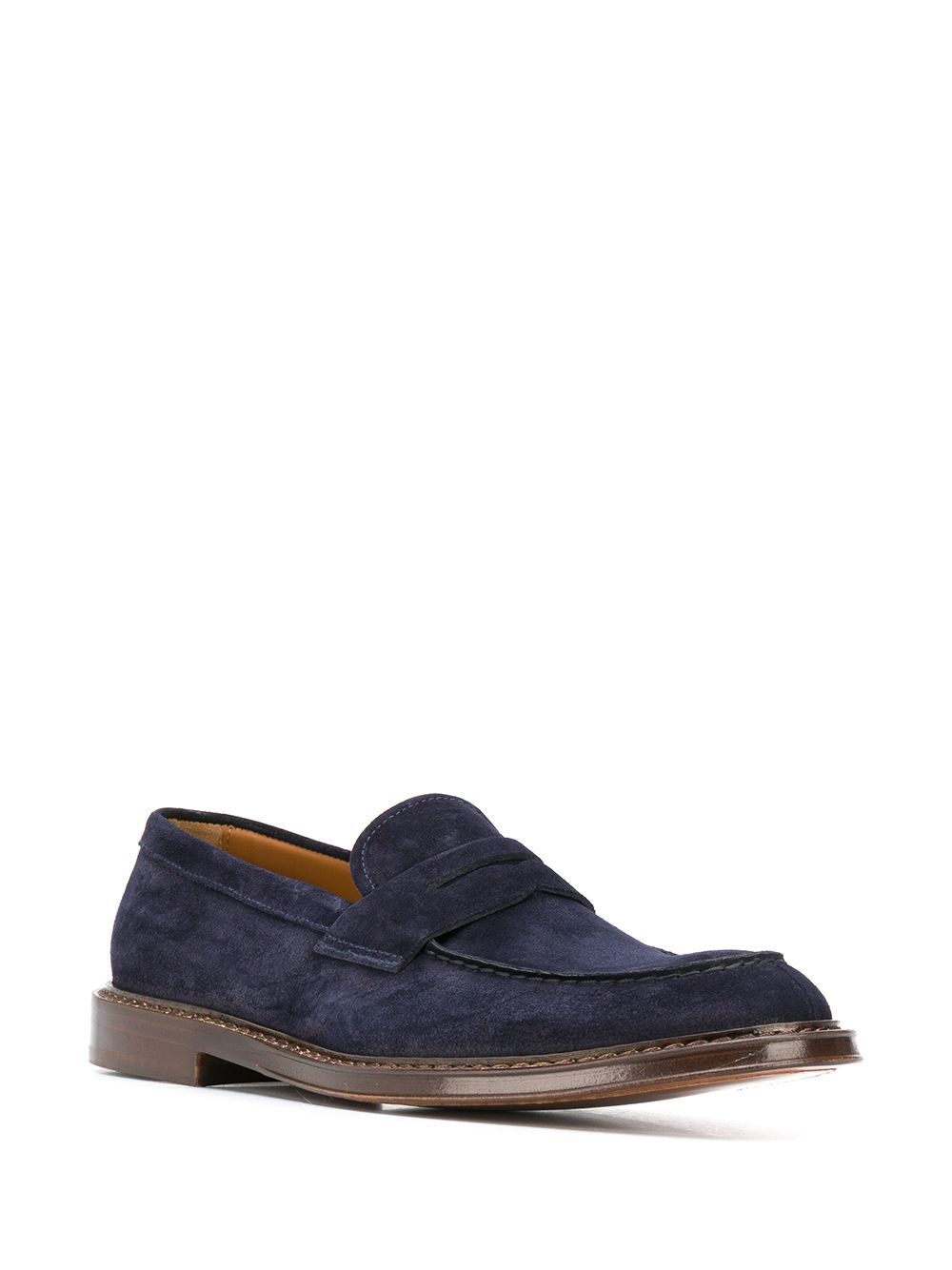 фото Doucal's stitch-trimmed loafers