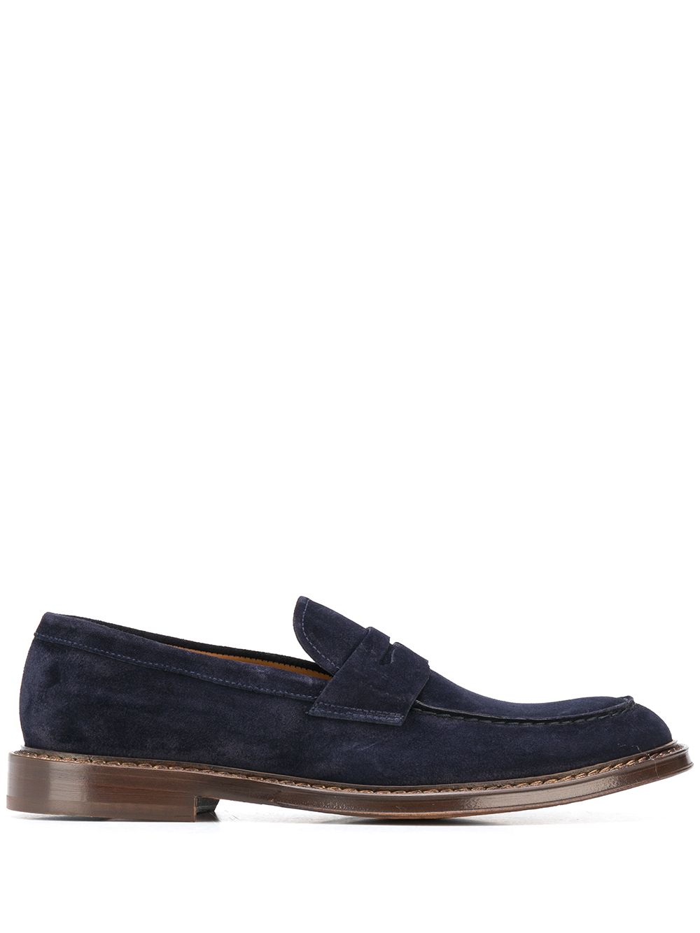 фото Doucal's stitch-trimmed loafers