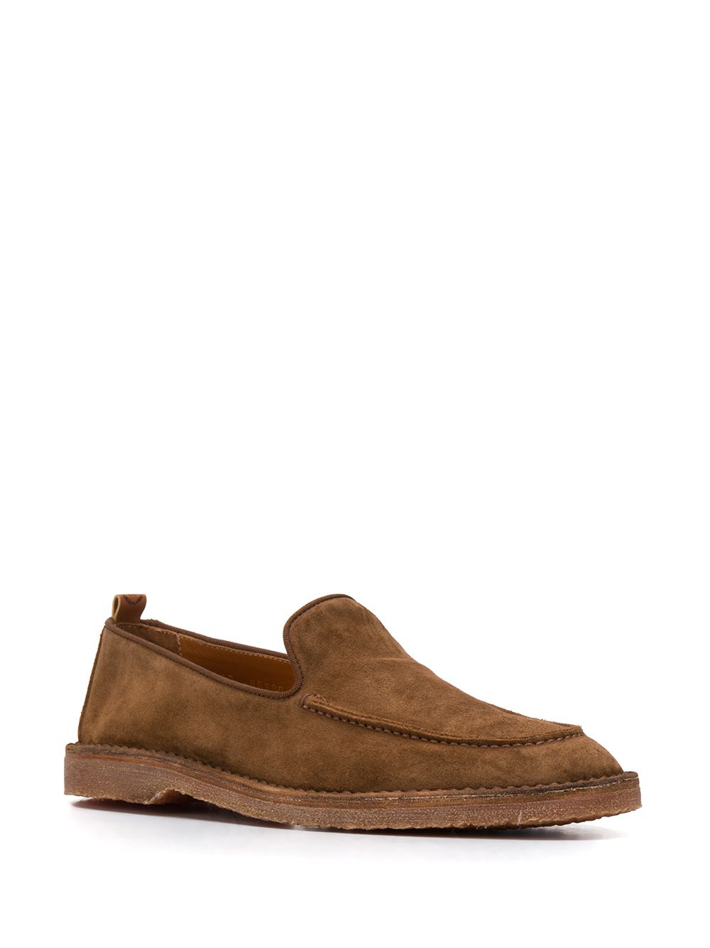 фото Buttero almond-toe leather loafers