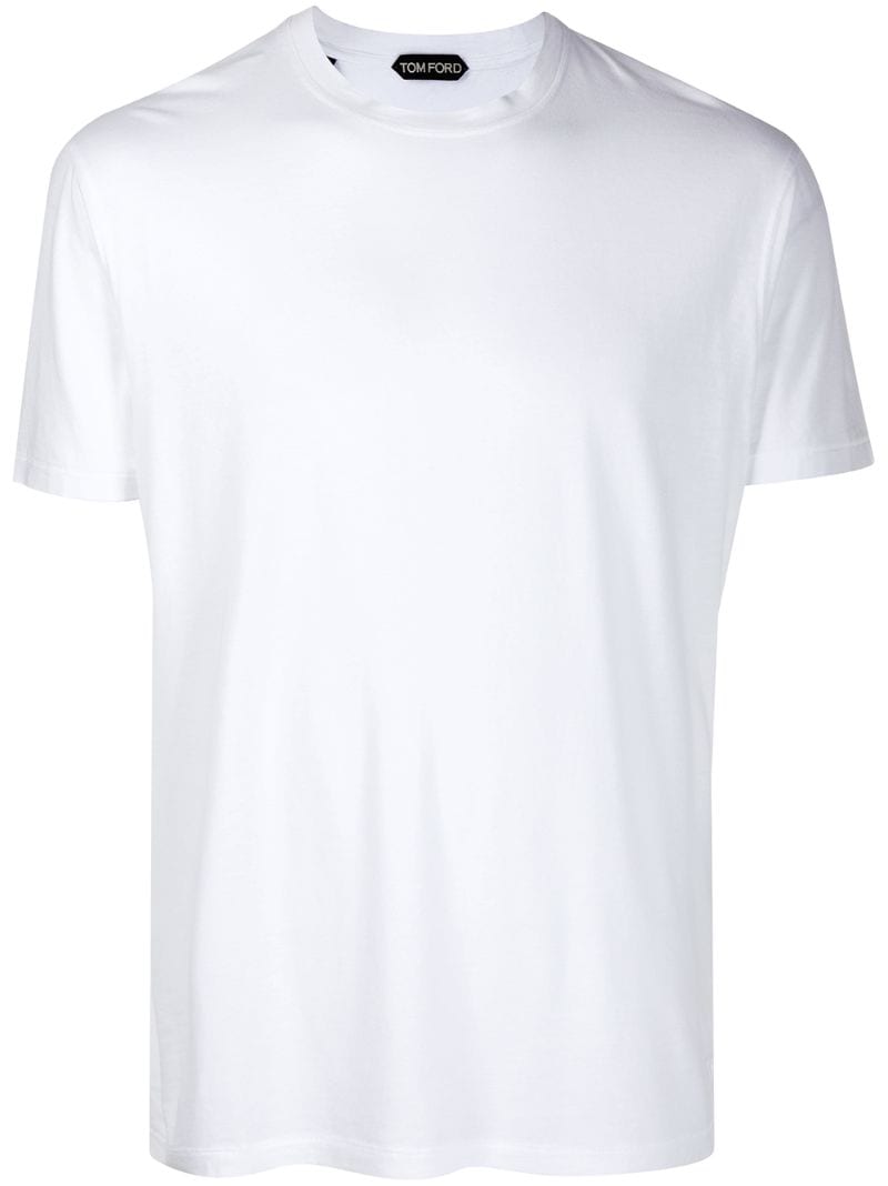 Tom Ford Relaxed Fit Crew Neck T-shirt In White