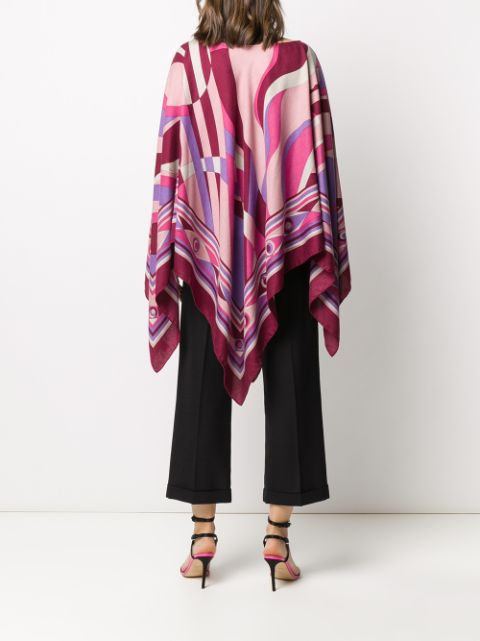 EMILIO PUCCI OCCHI-PRINT PONCHO