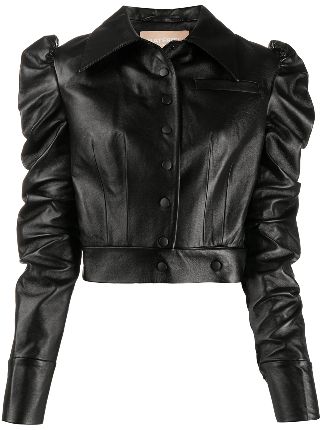 materiel leather jacket