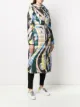 Emilio Pucci belted abstract-print padded coat
