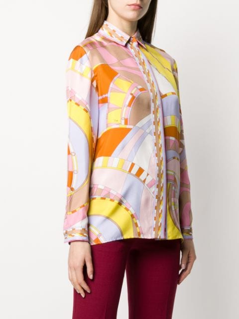 Emilio Pucci Pleated Silk Shirt - Farfetch