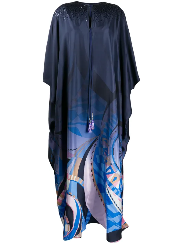 long silk kaftan