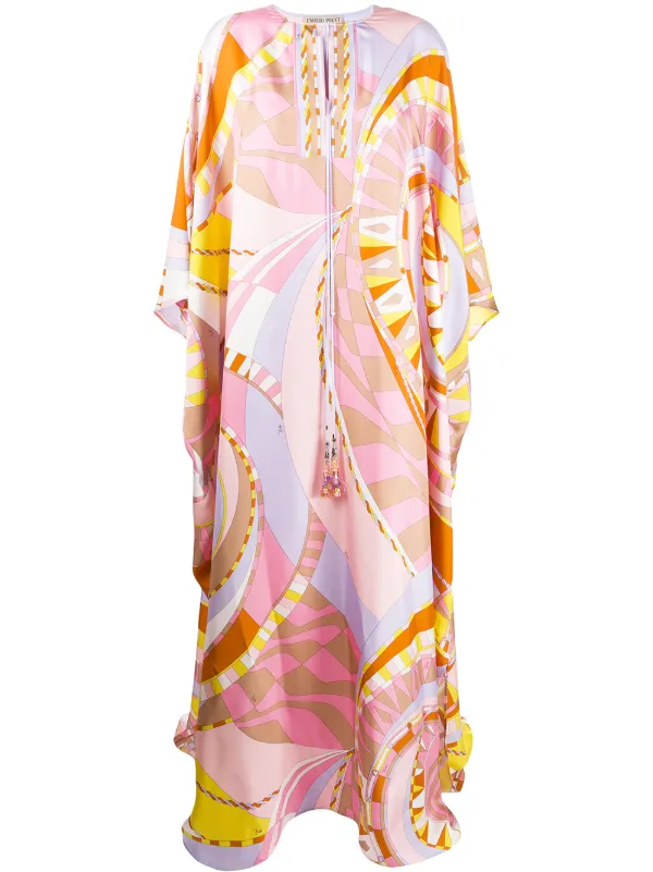 long silk kaftan
