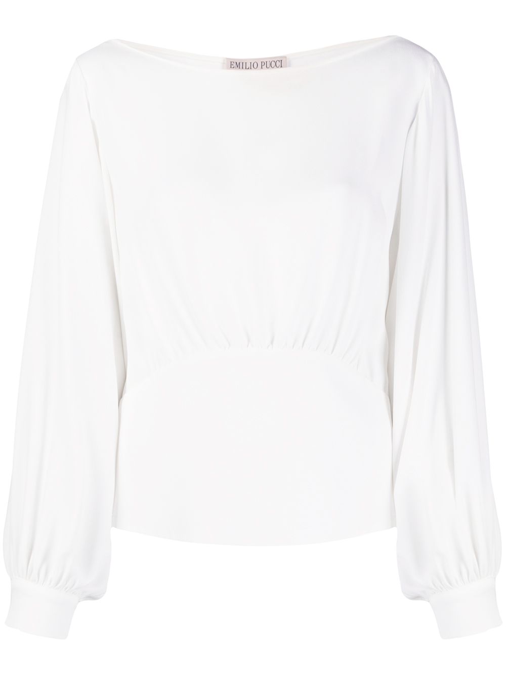 

PUCCI blusa con mangas balloon - Blanco