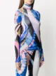 Emilio Pucci sheer abstract-print top