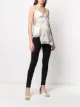 Koché asymmetric satin vest