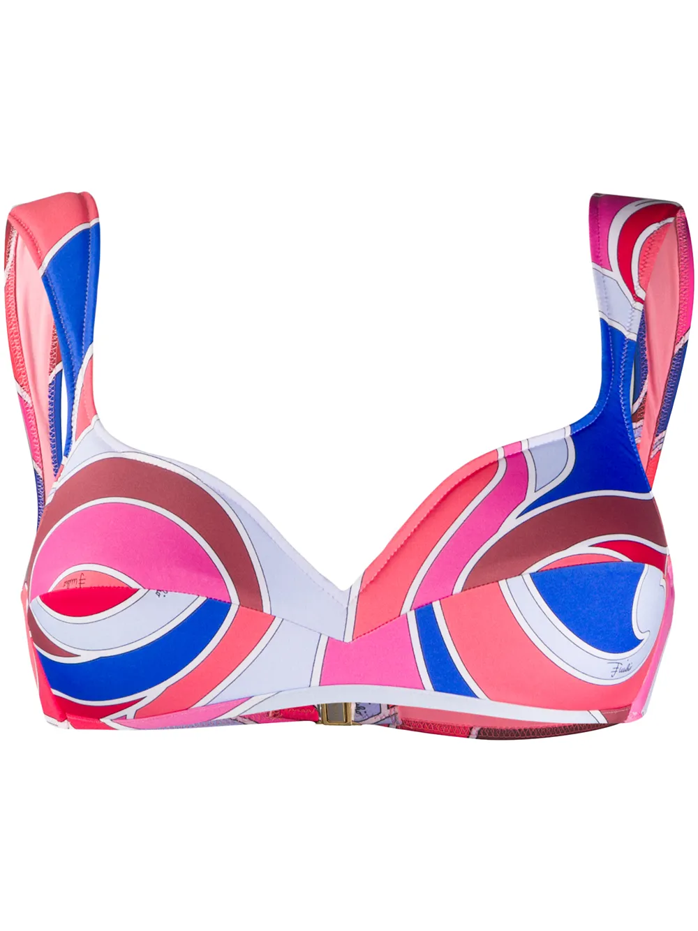 PUCCI Bikinioberteil mit abstraktem Print - Rosa