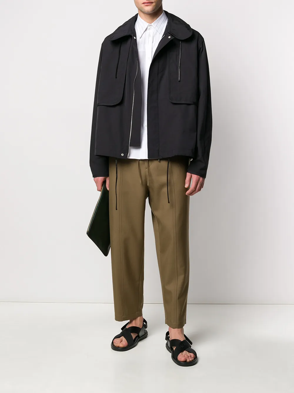 Jil Sander Straight broek - Groen