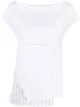 Image 1 of stagni 47 asymmetric striped panel T-shirt
