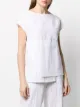 stagni 47 asymmetric striped panel T-shirt
