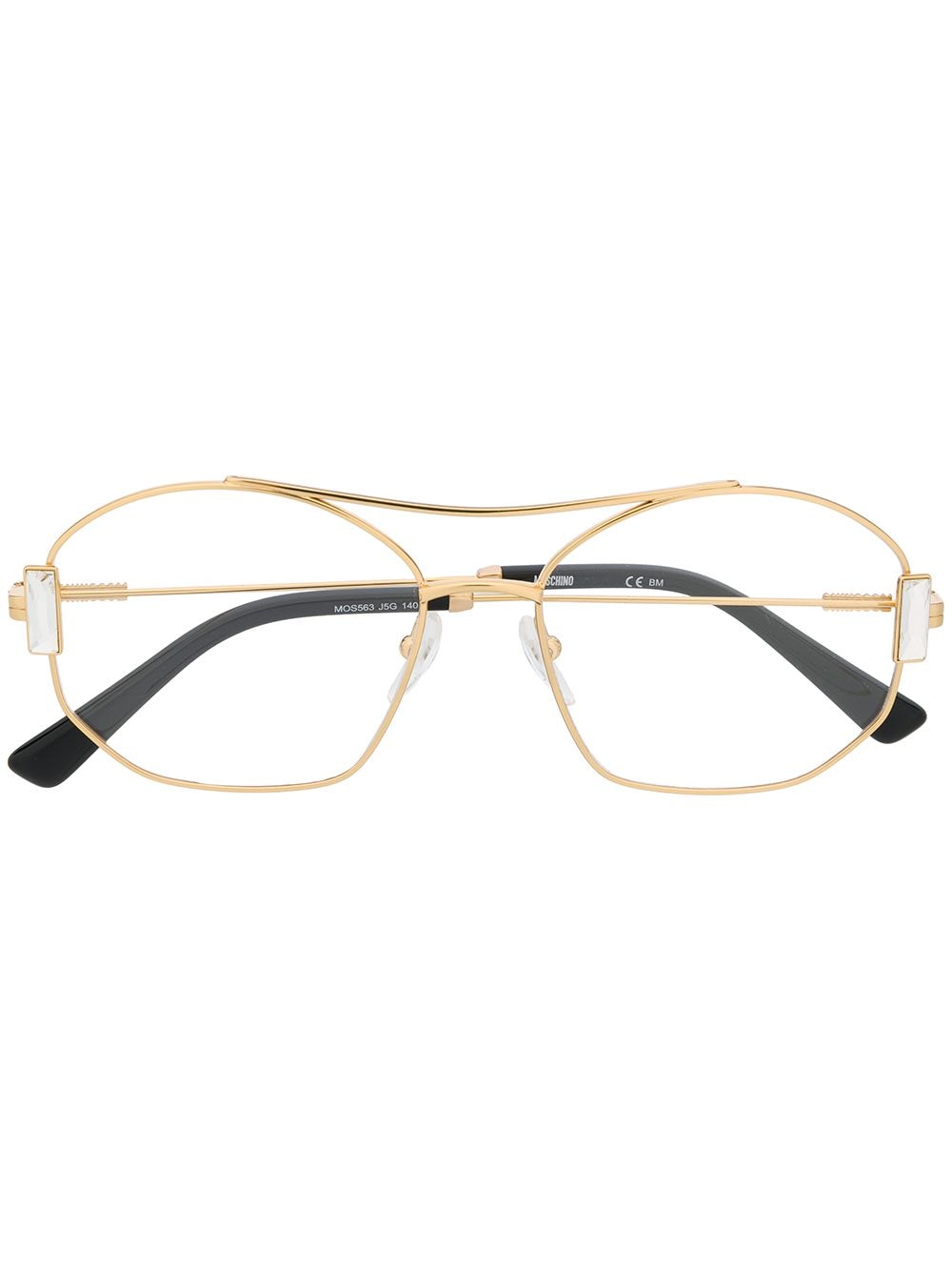 фото Moschino eyewear очки в круглой оправе