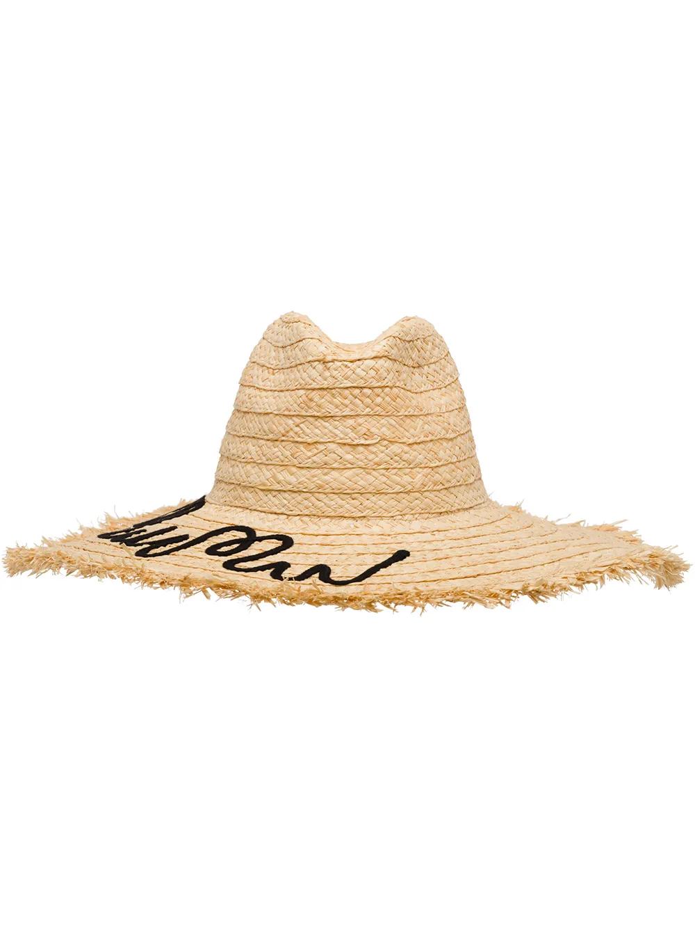 

Miu Miu sombrero con logo bordado - Neutro