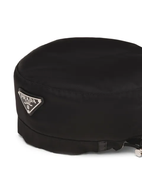 Prada Logo Plaque Beret - Farfetch