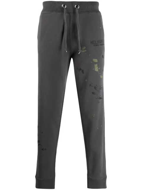 helmut lang striped track pants