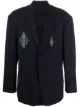 Image 1 of Yohji Yamamoto Pre-Owned chest appliqués straight blazer