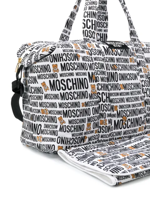 black moschino changing bag