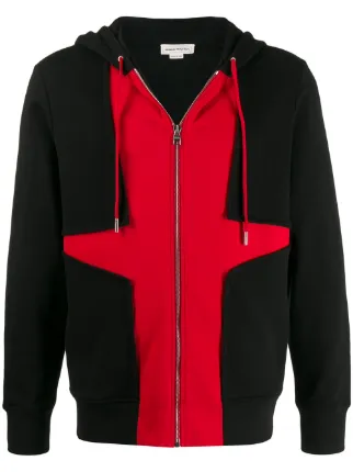 alexander mcqueen red hoodie