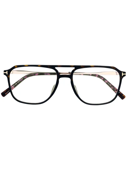Lunettes de vue à monture aviateur - TOM FORD Eyewear - Modalova