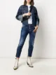 الصورة 2 من Dsquared2 قميص جينز بأساور مطوية