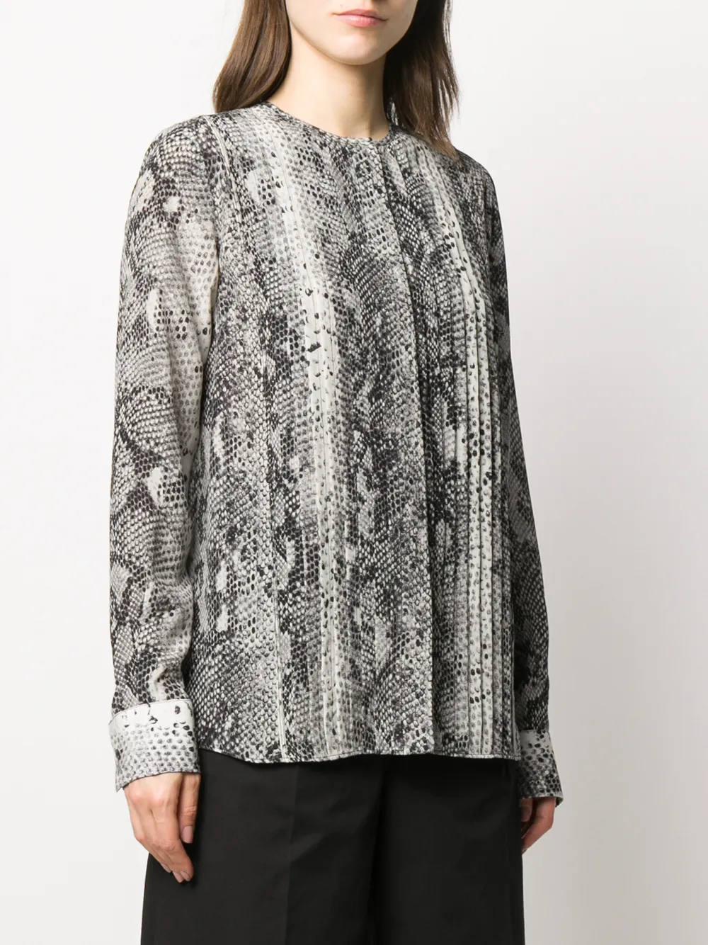 Nº21 Oberteil Mit Print   Schwarz 