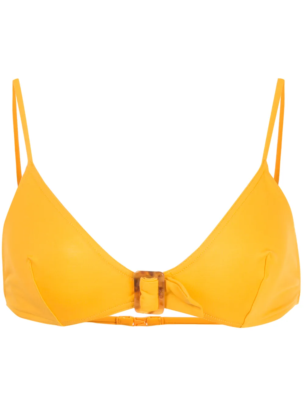 Eres Agent Buckled Triangle Bikini Top In Yellow