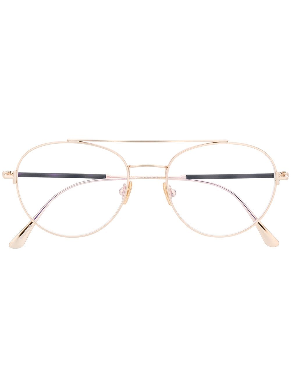 фото Tom ford eyewear очки с двойным мостом в круглой оправе