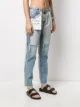 UNRAVEL PROJECT distressed reverse boyfriend fit jeans
