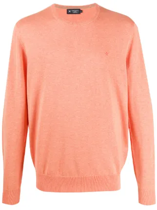Shop orange Hackett crew neck jumper 