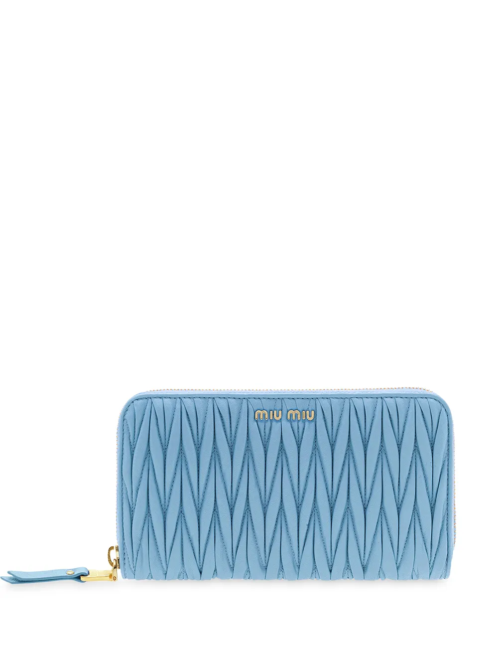 Miu Miu woven foldover wallet | Blue | Image 1