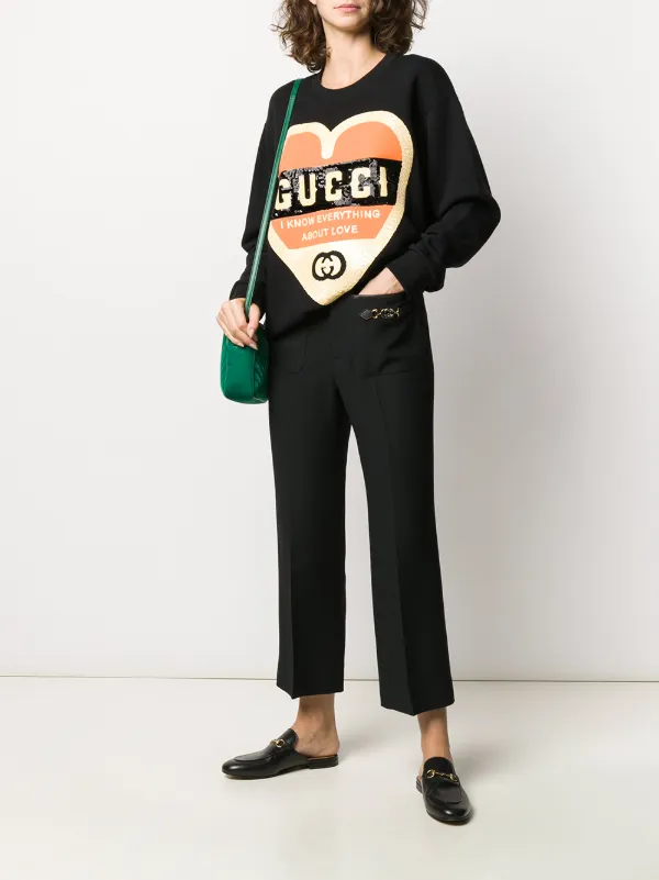 gucci heart sweater