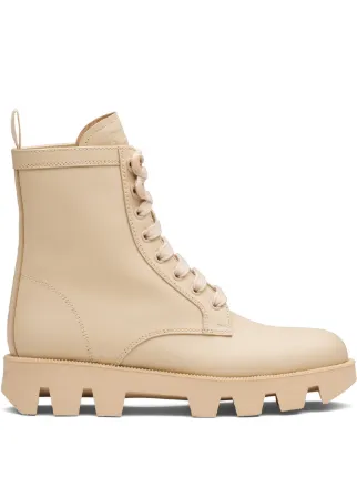 prada canvas combat boots