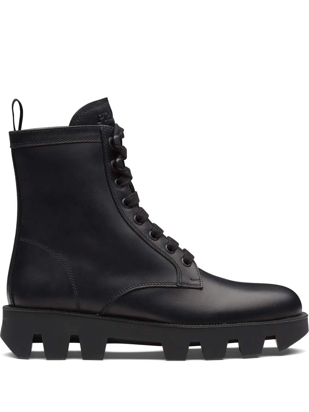 bottines lacées en cuir