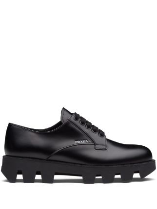 prada black dress shoes