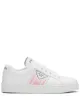 Image 1 of Prada printed logo calf leather sneakers