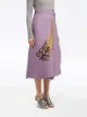 Prada sequin feather A-line skirt
