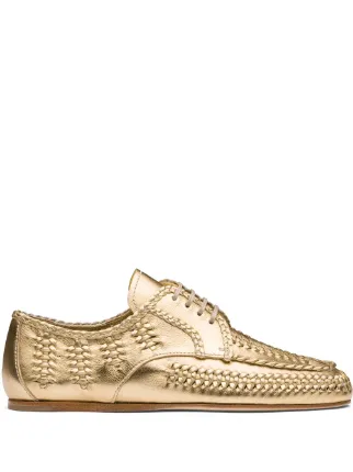 Prada best sale gold shoes