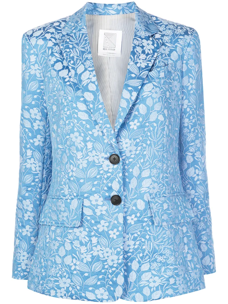 ROSIE ASSOULIN FLORAL JACQUARD BLAZER