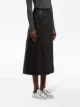 Prada A-line leather skirt