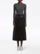 Image 2 of Prada A-line leather skirt